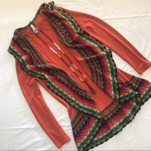 Crocheted Edge Cardigan